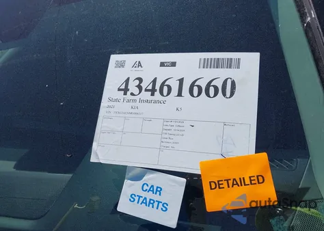 2021 Kia K5 Lxs from USA, damaged, VIN 5XXG14J26MG006117